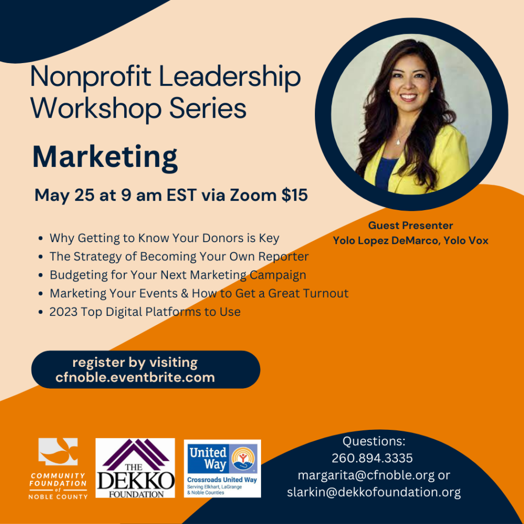 Community Foundation of Noble County Nonprofit Leadership