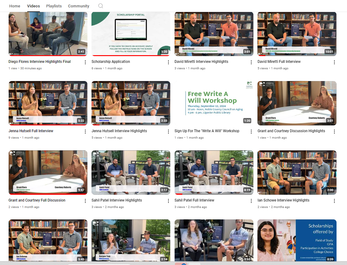 Community Foundation of Noble County team